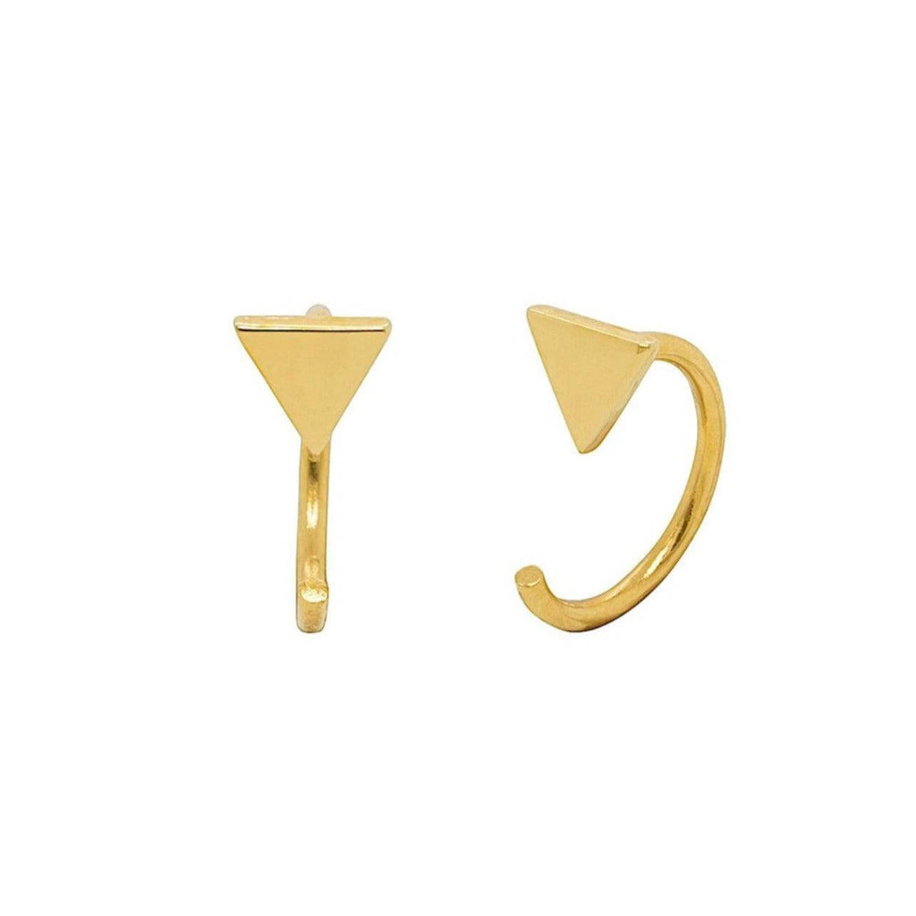 Mia Triangle Huggie Earrings - Trendolla Jewelry